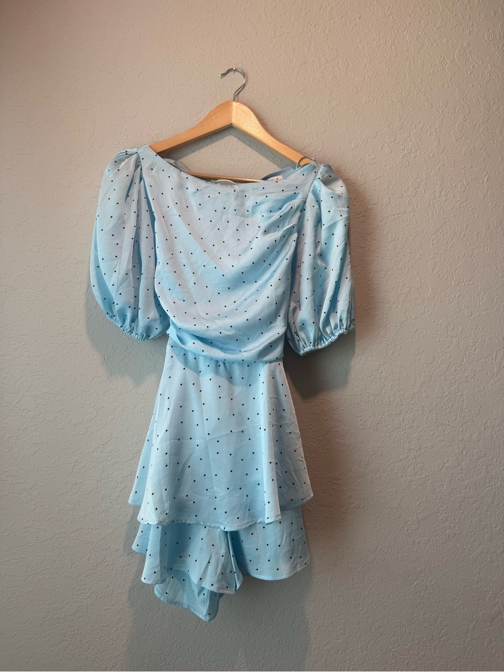 Baby Blue Corset Romper